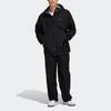 adidas Originals Solid Color Mid Waist Loose Straight Leg Casual Pants Men Bottoms Black HK9889