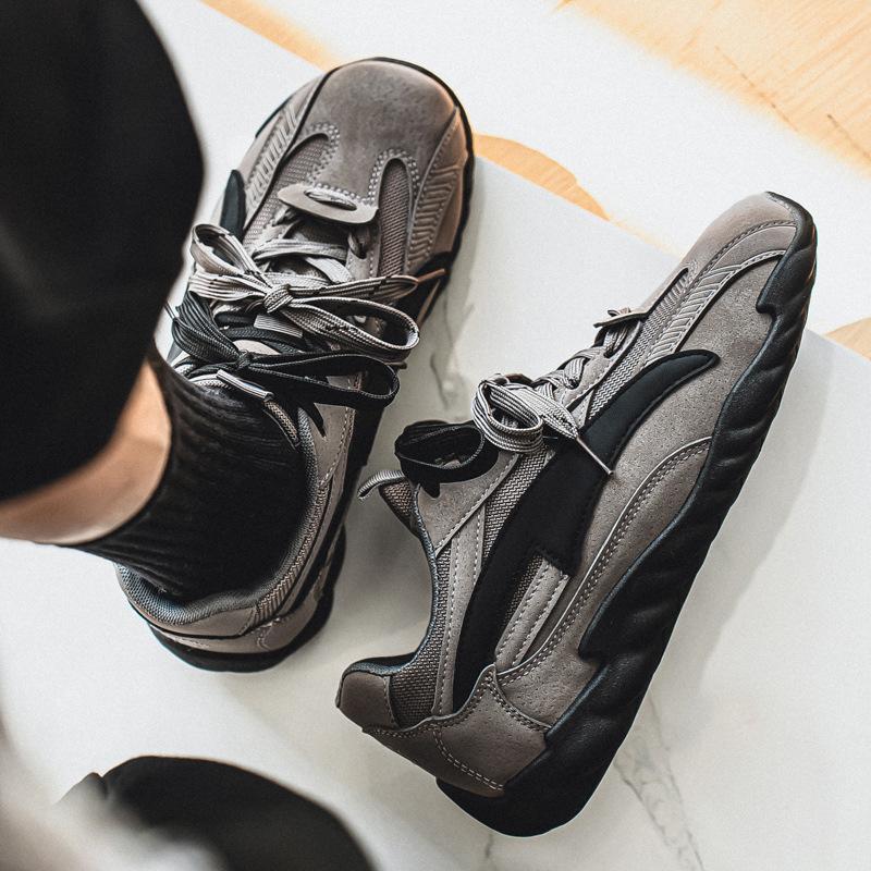 Light Luxury Moral Training Shoes Men's Shoes Spring Thin-soled Sports Racing Shoes Casual Soft-soled Lightweight Forrest Gump Board Shoes