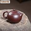 111ml Ancient Yixing Purple Clay Teapots Handmade Xishi Pot Raw Ore Mud Tea Brewing Kettle Chinese Zisha Tea Set Drinkware Gifts