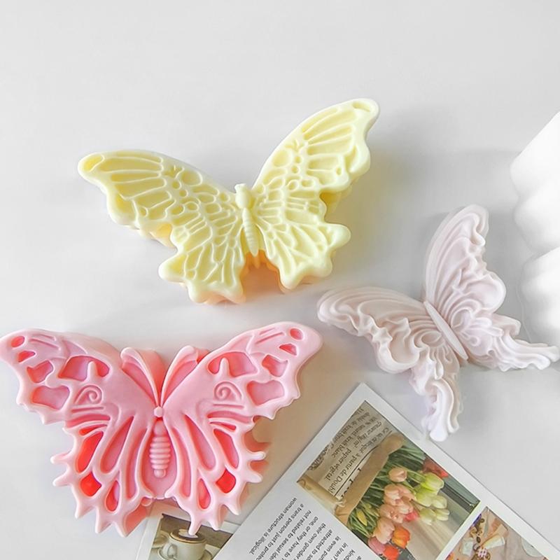 Vielseitige Schmetterlingsförmige Silikon-Bastelform Handgefertigte Schmetterlings-Aromatherapie-Kerze Silikonform Heimdeko-Form