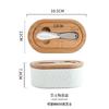 Nordic Ceramic Butter Dish with Cover and Cutter Set Cheese Storage Tray Container Box Kitchen Butter Sealed Box Butter Dish