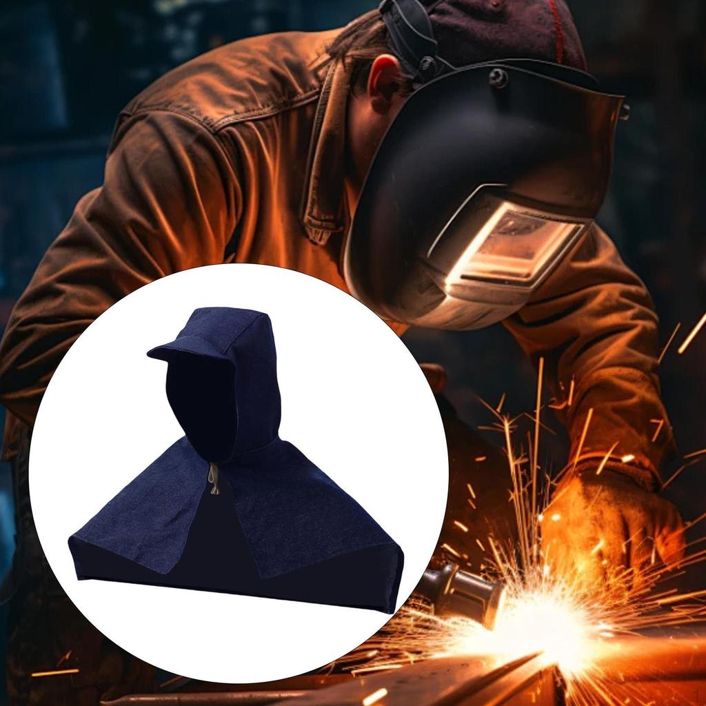 Dustproof Headgear Windproof Welder Cap Reusable Splicing Equipment Denim Wearable Full