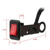 Universal Motorcycle Switch Electric Bike on/Off Power Control ATV Motorcycle Handlebar Switch Button Light DIY Switch Bracket