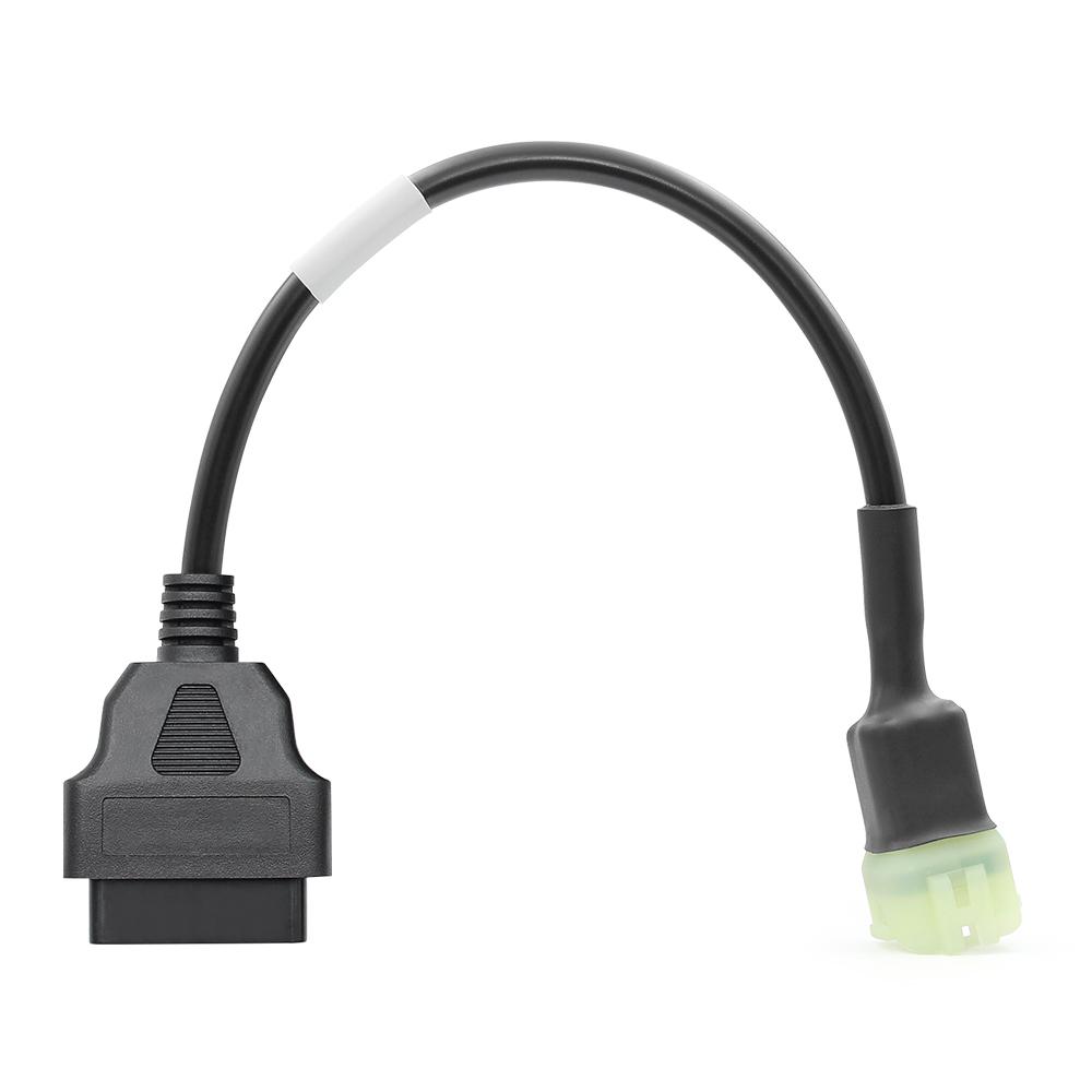 Cabo OBD Kawasaki 6 Pinos para Motocicleta Adaptador de 6 Pinos para OBD2 16 Pinos Cabo de Diagnóstico