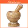 Set And Mortar Pestle Stone Garlic Pot Herb Mill Crusher Press Masher Grinder Pharmacy Grinding Bowl