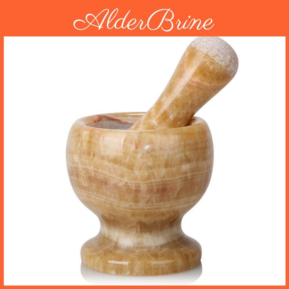 Set And Mortar Pestle Stone Garlic Pot Herb Mill Crusher Press Masher Grinder Pharmacy Grinding Bowl
