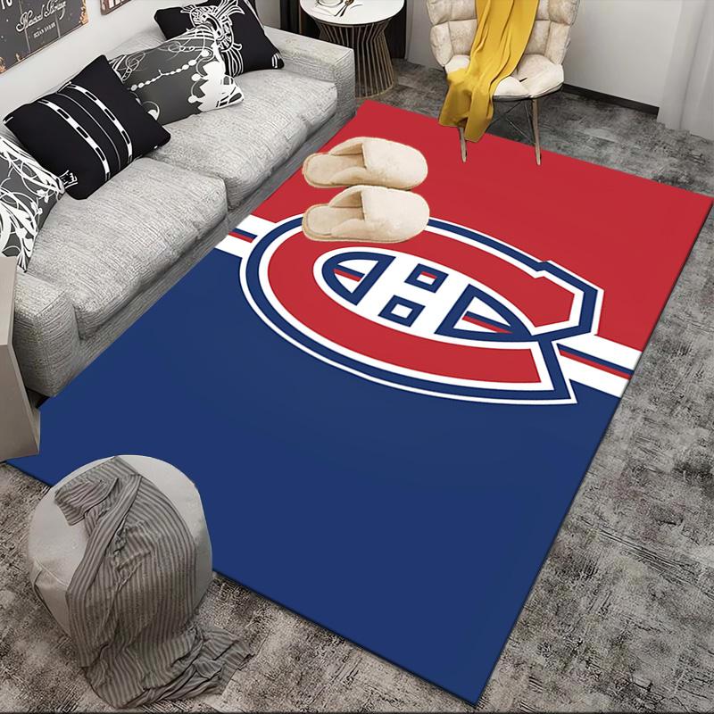 Canadiens Hockey Team Area Rug Suitable for Indoor And Outdoor,Carpets for Kitchens, Homes, Offices, Living Rooms,Home Decor,Christmas Gift
