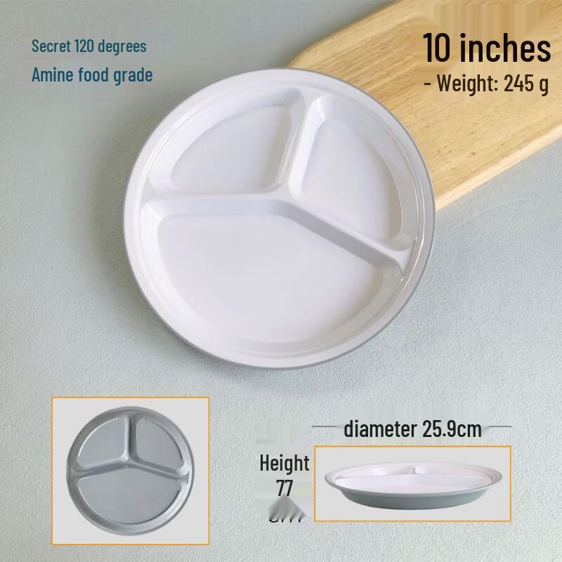 777 Melamine Multi-Compartment Cafeteria Tray 10 inch