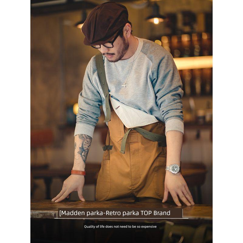 Madden Retro Casual Jumpsuit Suspender Pants Parka