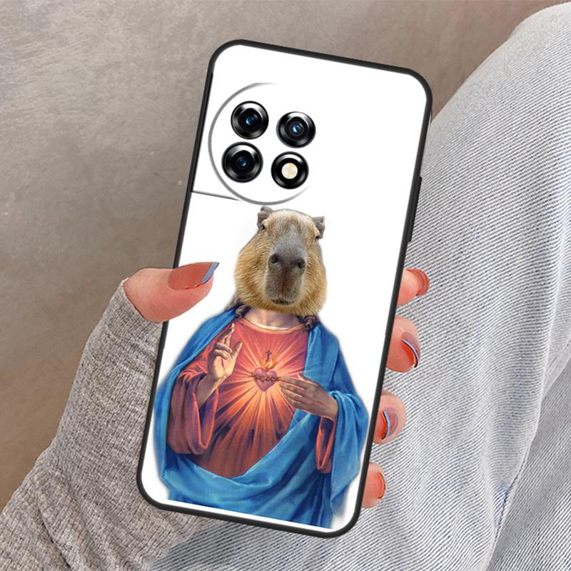 Cute Cartoon Capybara Cover For OnePlus Nord 4 3 CE 2 Lite N20 N10 N30 OnePlus 8T 10T 13 13R 12 12R 11 10 Pro Case