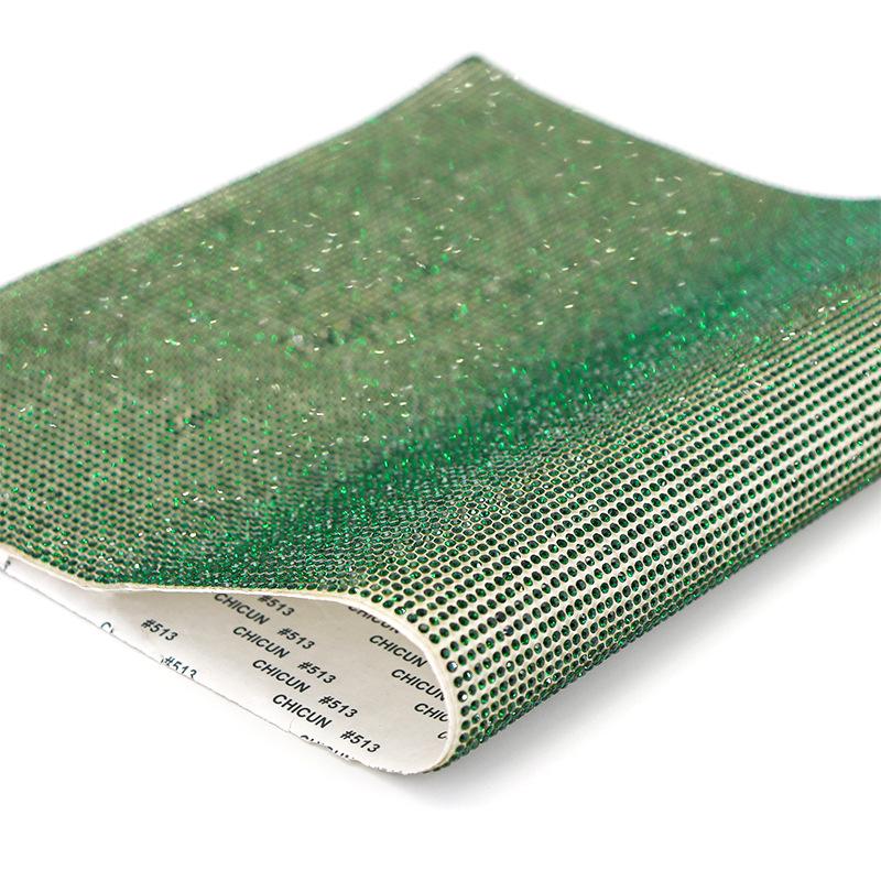 VC  SS6 8 Glass Crystal Eco-Friendly Self-Adhesive Rhinestone Sticker Flat Back Non-Hot Fix Rhinestone Sheet Mesh for