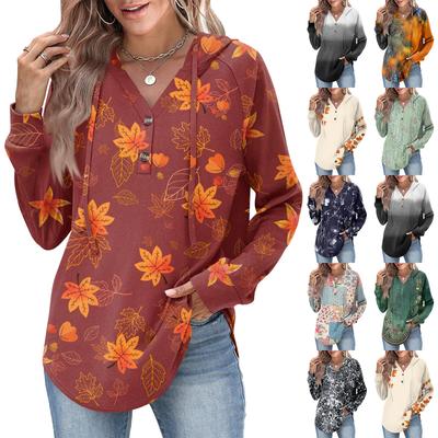 Women's Fashion Women's Lightweight Long Sleeve Pullover With Pockets Preppy Graphic Hoodie