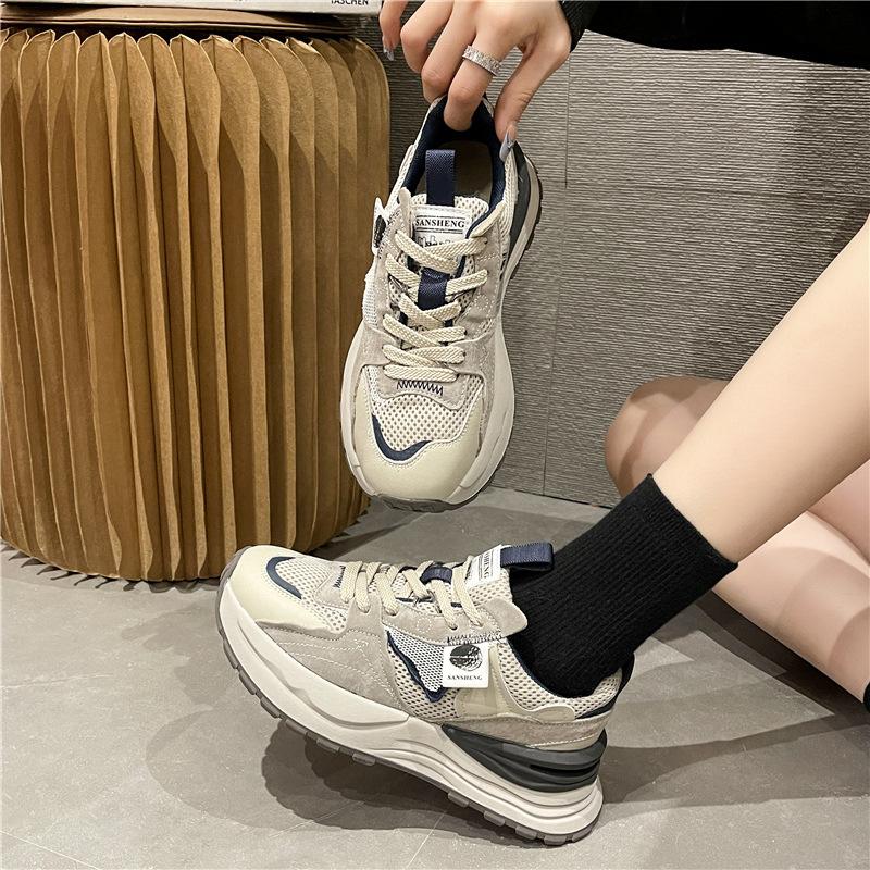 Dad Shoes Women's 2025 New Spring and Autumn Versatile Forrest Gump Shoes Running Sports and Leisure Shoes Women's Student Sports Shoes