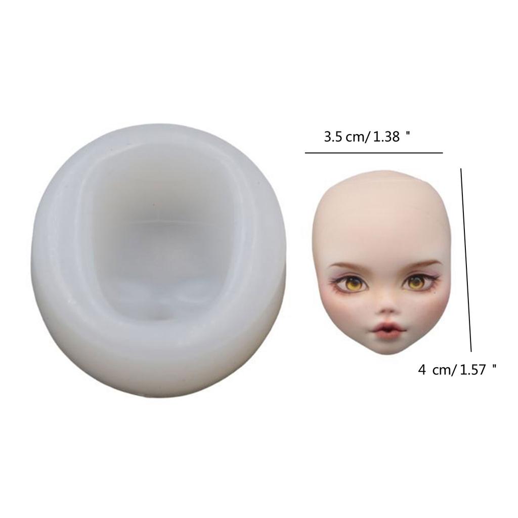 Elf Face Clay Molds Non Stick Easy to Demold Doll Face Clay Molds for Elf Toy Epoxy Resinn Casting DIY Handmade Craft