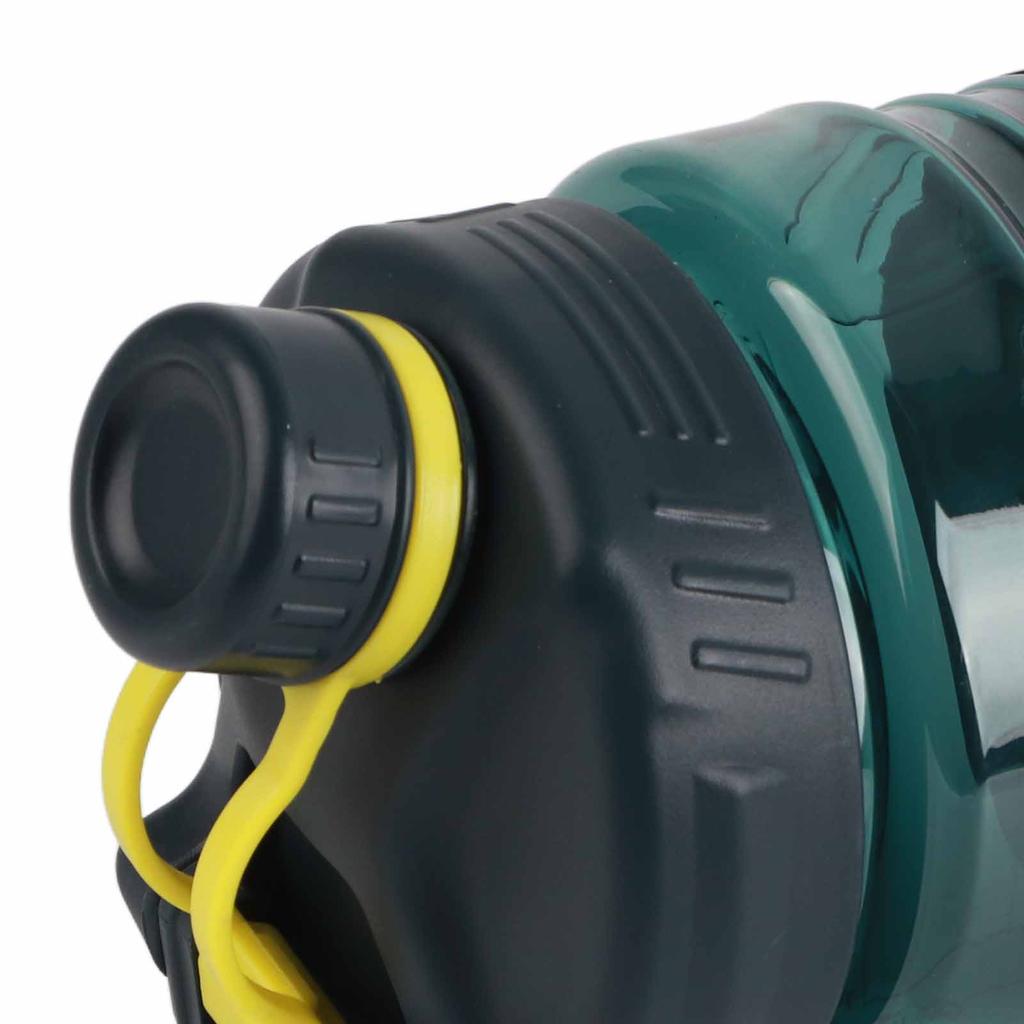 Plast Vattenflaska Stor Kapacitet Rymdflaska Sportflaska med Snodd för Män Kvinnor Grön 1700ml
