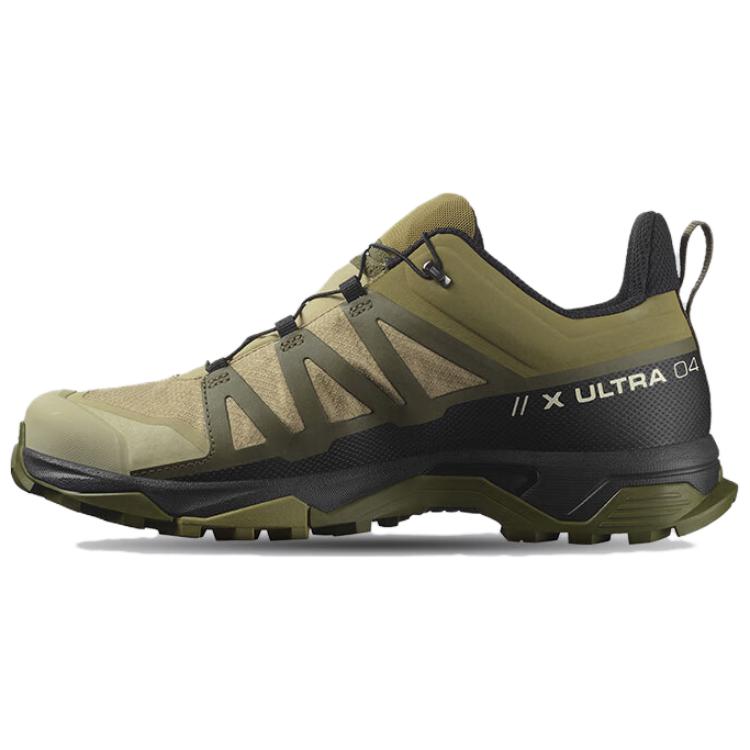Salomon X Ultra 4 GTX Comfortable Versatile Shock Absorbing Slip Resistant Durable Low Top Outdoor Functional Shoes Men Shoes Green Black 474529