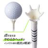 DAIYA GOLF Tomahawk Tee Line Short tees White & (6 total) TE-513