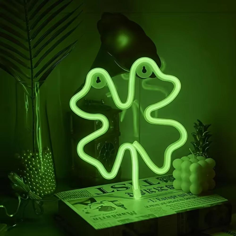 

USB/battery Powered St. Patrick s Day Neon Light Green Party Decoration Bar зелений