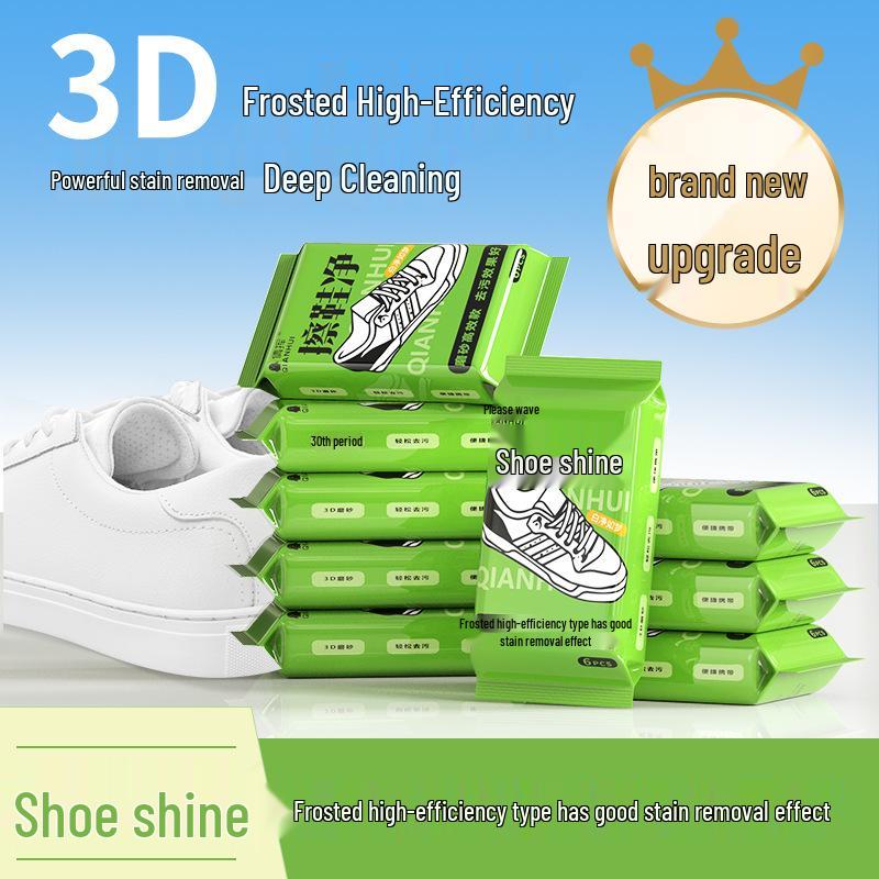 Shoe Cleaning & Polishing Wipes for Stain & Yellowing Removal - Travel-Friendly & Disposable for White Shoes