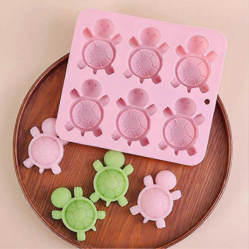 Sea Turtle Shaped Silicone Ice Cubes Molds Multi-Purpose Food Grade Tray for Holiday Present Making