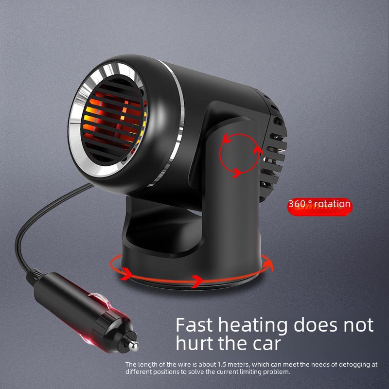 12V Car Heater & Glass Defogger - Fast Heating & Cooling Hair Dryer
