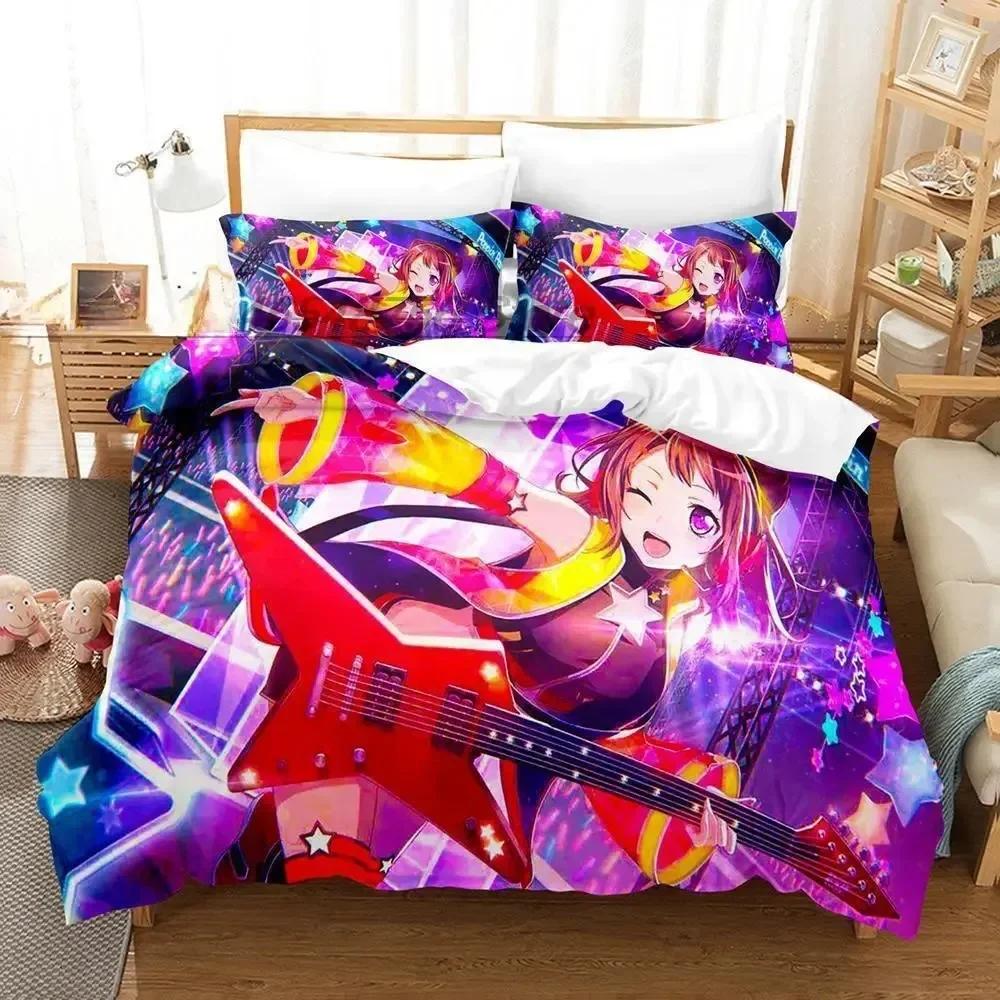 BanG Dream! Girls Band Party! Bedding Set Single Twin Full Queen King Size Bed Set Adult Kid Bedroom Duvet cover Sets 3D Print