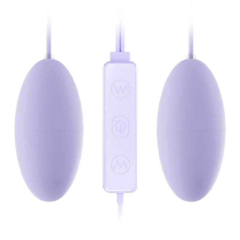10 Frequency Double Vagina Balls Vibrator USB Silent Strong Shake In Front And Back For Foreplay Adult Fun Female Masturbation