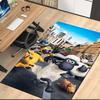 Shaun the Sheep Printed Carpetrugfor Office Chair Living Room Bedroom Kitchen Room Decor Gifts