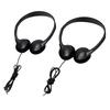 10pcs Kids Classroom Headphones Soft 3.5mm Wired Over Ear Design Adjustable Headband Headphones For Children Black