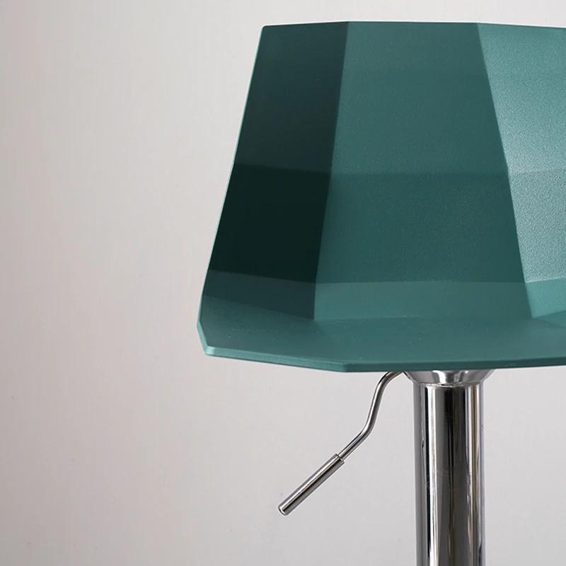 For Zähler Industrielle Bar Stuhl Kunststoff Make-Up Barber Wasserdichte Bar Stuhl Nordic Disk Basis Cadeira Ergonomica