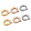 2pcs Stainless Steel Spring Clasps Round Ring Clasp Hooks Buckle Connectors For DIY Jewelry Making Bracelet Necklace Accessories