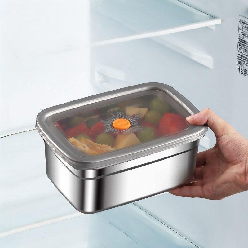 4Pcs Stackable Stainless Steel Lunch Containers with Lids - Leak-Proof, Dishwasher Safe, Square Meal Prep Containers, Lunch Box
