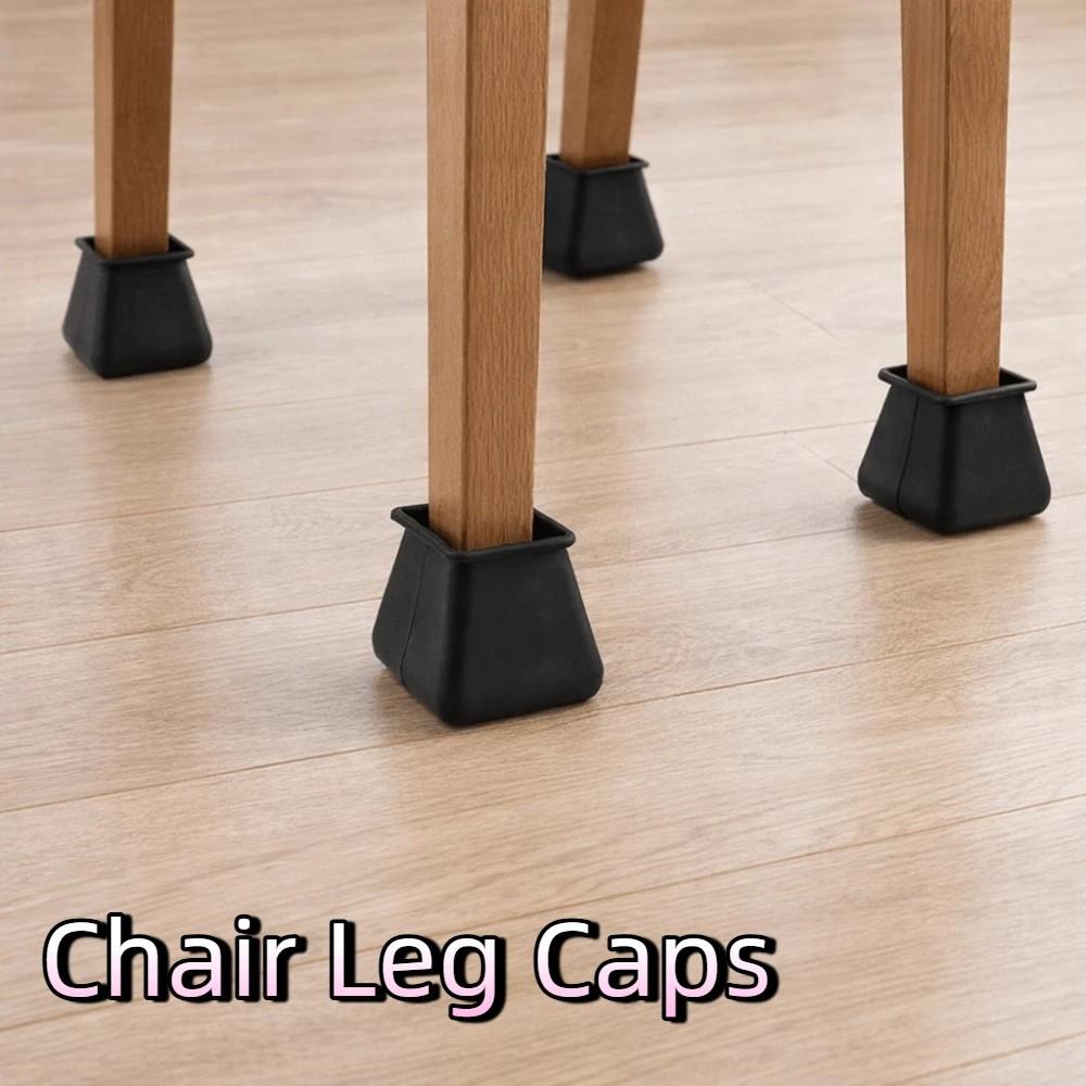 24PCS Non-slip Furniture Legs Protectors Noise Reduction Table Feet Cover  Hardwood Floors