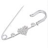 1/3/5/10 Pezzi Spilla di Sicurezza Spilla con Diamante Bianco Accessori Abbigliamento Donna Spilla Fissaggio Fai da Te Accessorio Fatto a Mano