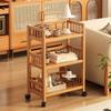 Mobile Multi-Layer Snack Storage Trolley for Kitchen