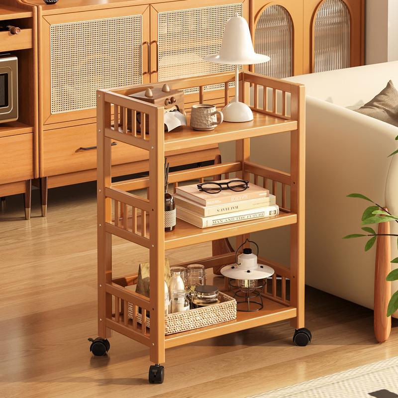 Mobile Multi-Layer Snack Storage Trolley for Kitchen