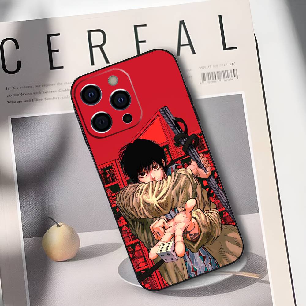 S-Sakamoto Anime D-Days Phone Case For iPhone 17,16,15,14,13,12,11 Plus,Pro Max,XS,Soft Silicone Black Cover