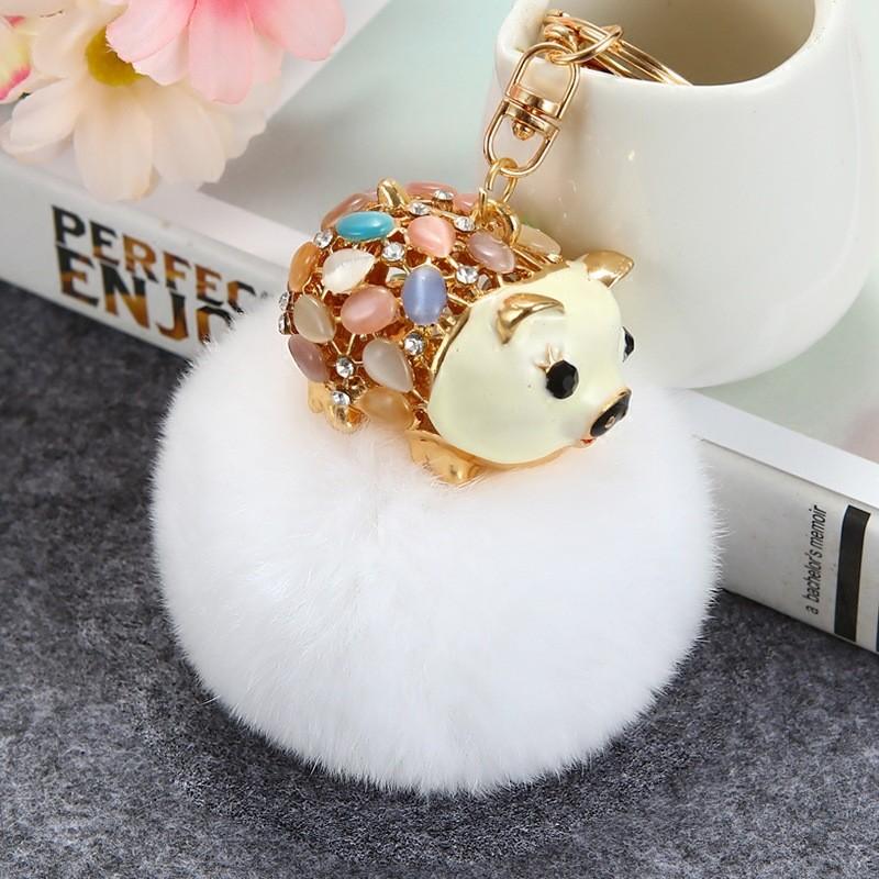 Uroczy breloczek do kluczy w stylu koreańskim z uroczą świnką, idealny na specjalne okazje