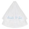 New Bridal Veil Shoulder Straps 2-Piece Embroidered Bride To Be A Wedding Stag Party Accessories