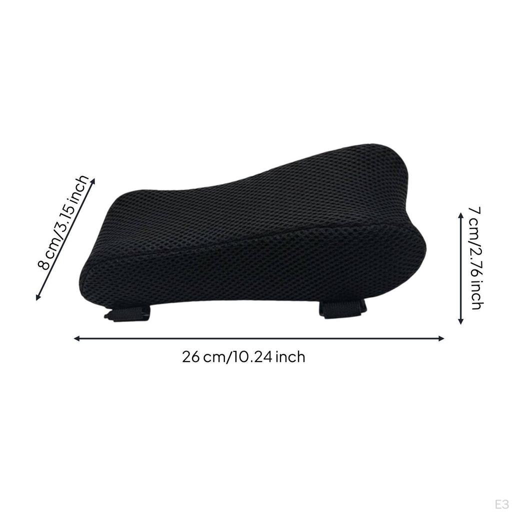 2 Pieces Chair Armrest Heightening Pad Cooling Gel Memory Foam Pressure Relief Office