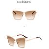 Women's Sunglasses, New Metal Large-frame Sunglasses.