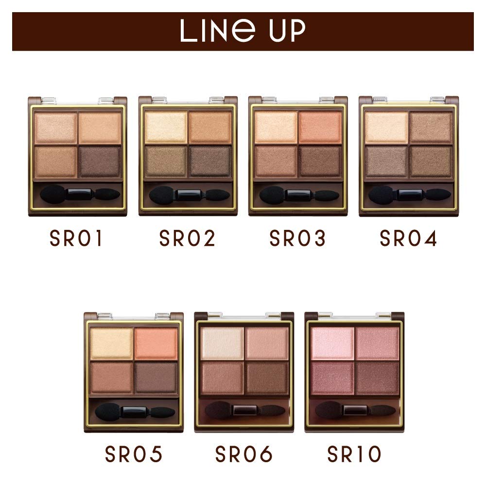 Excel Skinny Rich Shadow SR10 Palette Eyeshadow Eyeshadow Palette Makeup (Peony Brown)