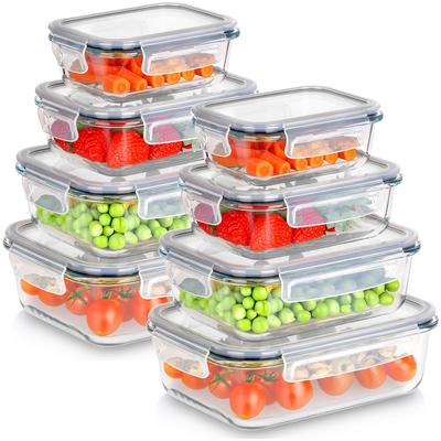 Glass Food Containers With Lid And Seal 8 Pcs.
