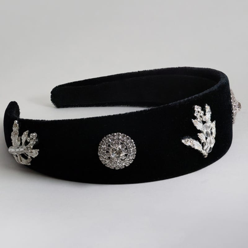 SCHO JEWELRY Lana Royal Wide Black Hairband