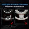 Real Hard Carbon Fiber Sticker For Fiat 500 Abarth 595 2020 2021 2022 2023 Car Bottom Tricolor Interior Trim Accessories
