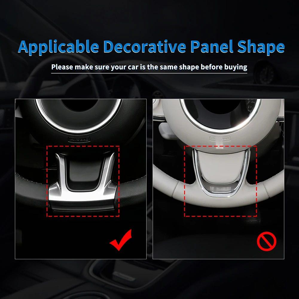 Real Hard Carbon Fiber Sticker For Fiat 500 Abarth 595 2020 2021 2022 2023 Car Bottom Tricolor Interior Trim Accessories