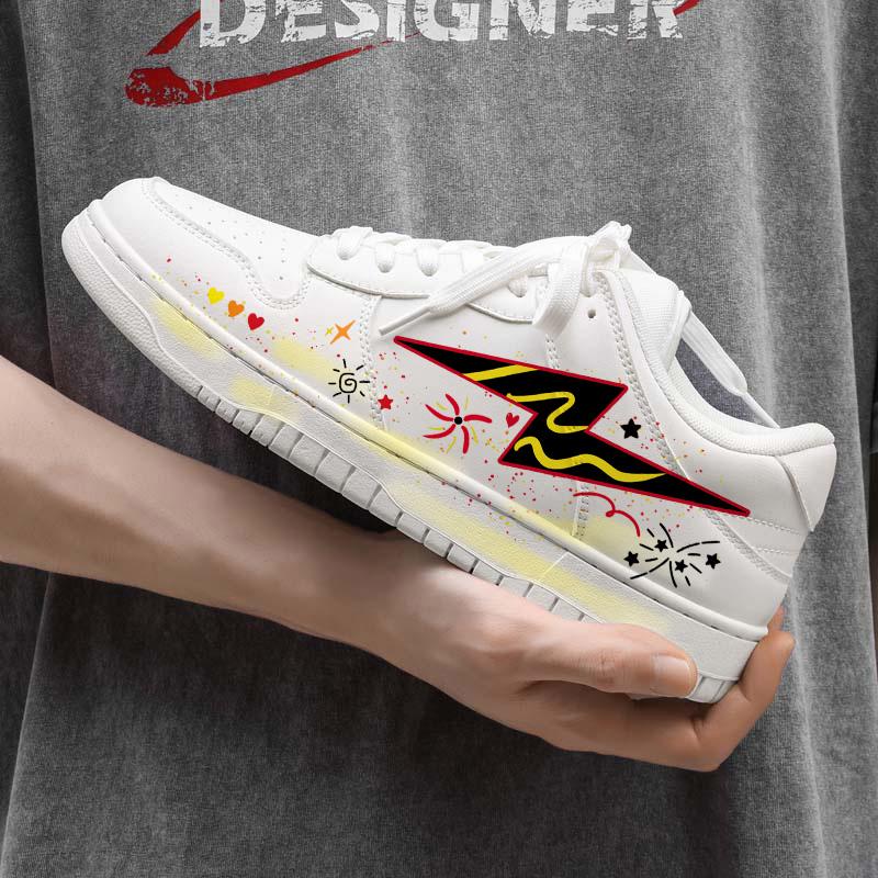 Unisex School Season Microfiber Board Sneakers Couple Casual Shoes Sizes 36-44 for Campus Walking Travel Streetwear and Daily Wear