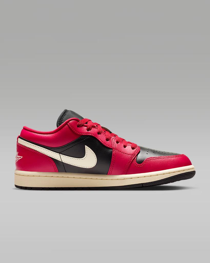 DC0774-605 Air Jordan 1 Low Mystic Hibiscus Black Coconut Milk (Women's)