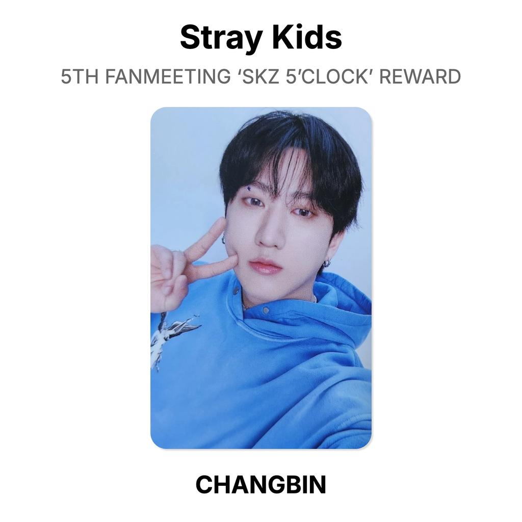 Stray Kids 5TH FANMEETING ‘SKZ 5’CLOCK’ REWARD Official Photocard