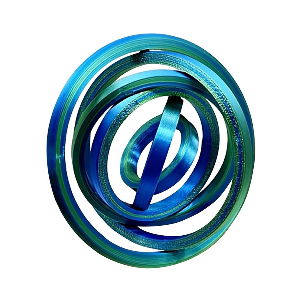 3D Printed Fingertip Rotating Colorful Decompression Ring